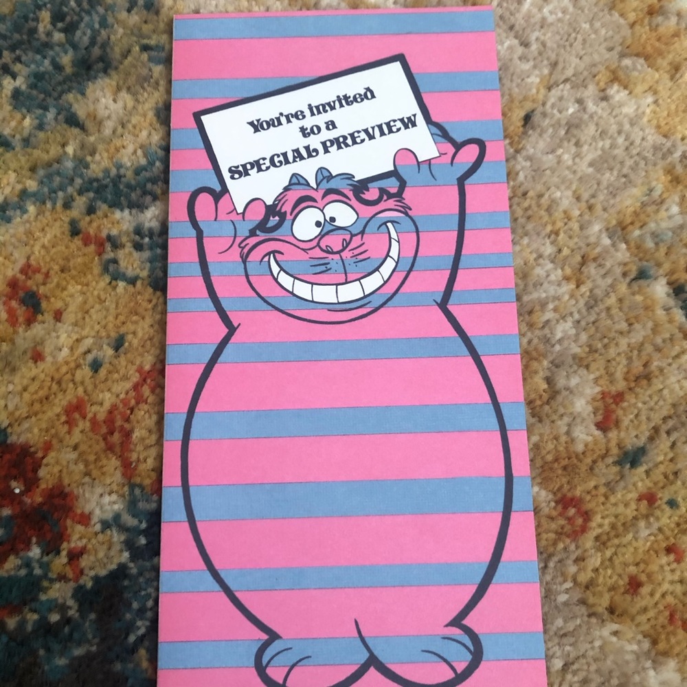 Alice in Wonderland vintage looking invite